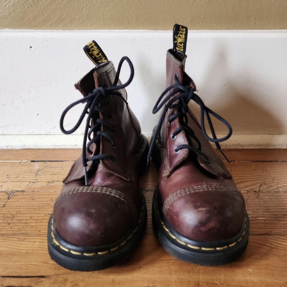 Dr. Martens 7713 Steel-Toe 6-eyelet Boot Brown UK5 Vintage